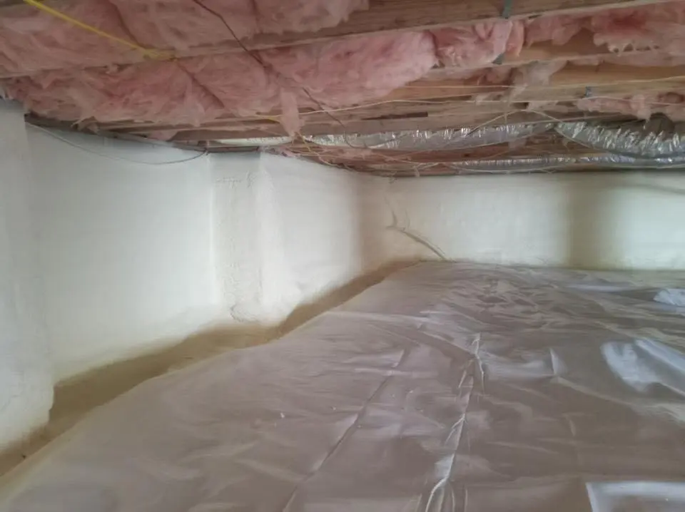 Crawl space encapsulation with closed-cell spray foam for Metal Roof Coating in Mayfield Heights